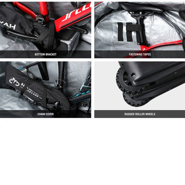 Brother By Nooyah Bike Travel Bag Case Plane Boat Shipping Transport Fits Cross Country All Mountain Mtb Tt Road Triathlon 29Er 700C Bicycle Transport