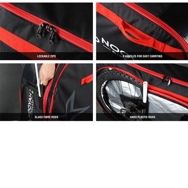 Brother By Nooyah Bike Travel Bag Case Plane Boat Shipping Transport Fits Cross Country All Mountain Mtb Tt Road Triathlon 29Er 700C Bicycle Transport