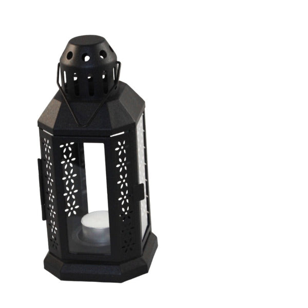 10 Pack Of Black Metal Miners Lantern Summer Wedding Home Party Room Balconey Deck Decoration 21Cm Tealight Candle