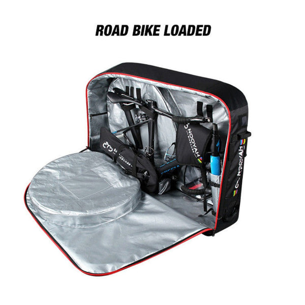Nooyah Bike Travel Bag Case Plane Boat Transport Fits Cross Country All Mountain Mtb Tt Road Triathlon 29Er 700C Bicycle Transport Cases & Bags