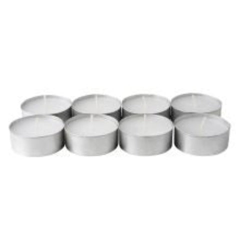 Bulk Buy Large Tealight Candles 6Cm Wide In Silver Foil Cup 100 A Pack - Party Event Wedding Bbq Dinner Romantic Ambience Decor