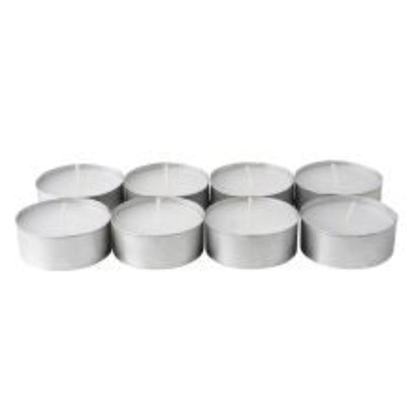 Wholesale Lot Large Tealight Candles 6Cm Wide In Silver Foil Cup 200 A Pack - Party Event Wedding Bbq Dinner Romantic Ambience Decor