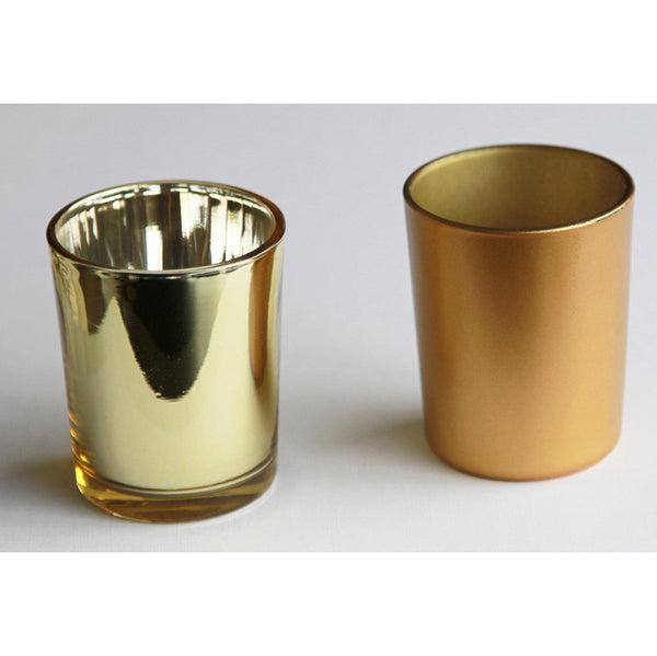 My Decorations 20 Pack Gold Glass Votive Candle Holders Wedding Table Centrepieces Candle Holders & Accessories