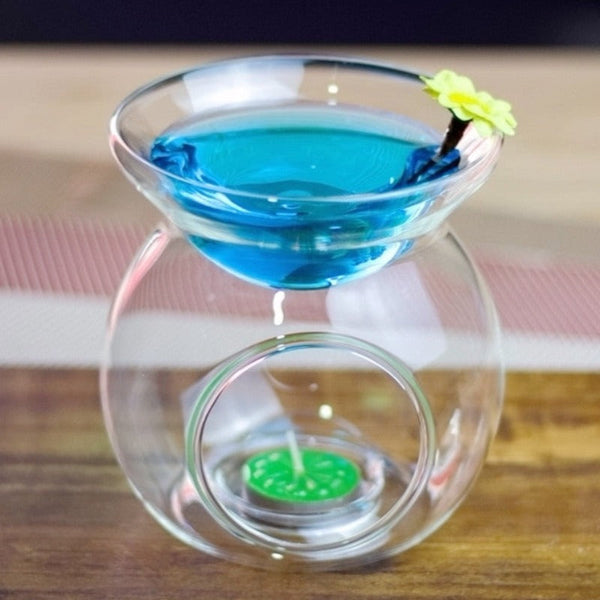 My Decorations 10 Bulk Buy Pack Of Perfume Scented Essential Oil Tealight Candle Burner Glass Lamp For Aromatherapy Spa Room Relax 14Cm High Candles