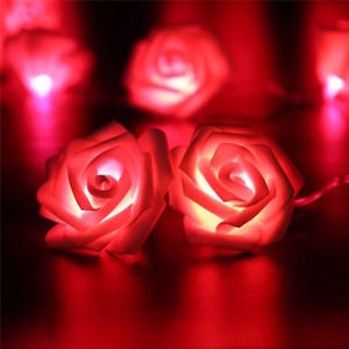 Red Rose Battery String Fairy Light - Party Night Wedding Decoration