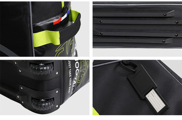 Nooyah Sportace Bike Plane Travel Soft Shell Case Bag Mountain Bmx Tourer Road Bk0088 125Cm X 80Cm Black Bicycle Transport Cases & Bags