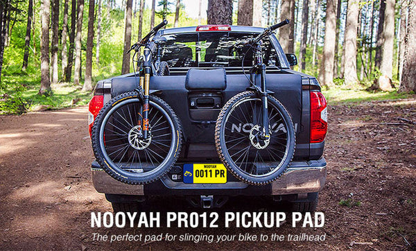 Nooyah Bike Tailgate Protector Mtb For Large Ute Truck Pad Mounted Secure Scratch Guard Pr012 Ram Raptor Silverado Titan Tundra Bicycle Transport Case