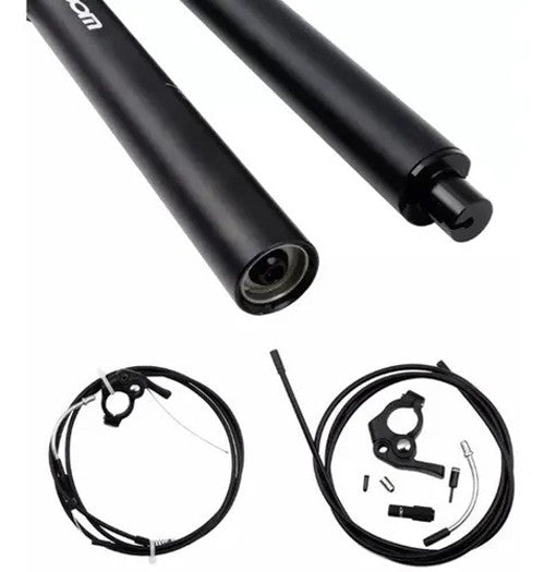 Zoom Spd-802 Adjustable Height Via Thumb Remote Lever Internal Cable 27.2Mm Diameter 80Mm Travel Dropper Seatpost