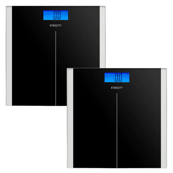 Etekcity Digital Body Weight Bathroom Scale Black 2 Pack Bathroom Scales