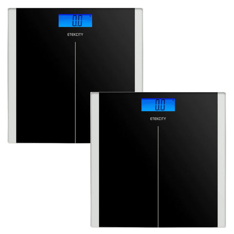 Etekcity Digital Body Weight Bathroom Scale - Black 2 Pack