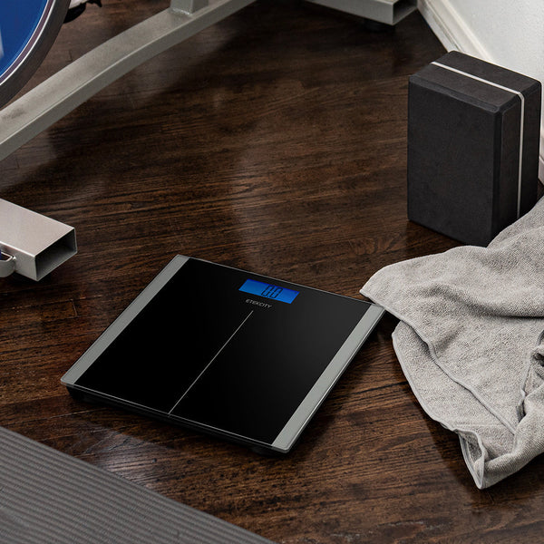 Etekcity Digital Body Weight Bathroom Scale Black & Smart Blood Pressure Monitor White Bundle Bathroom Scales
