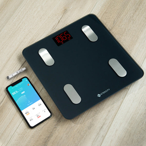 Etekcity Smart Wifi Scale For Body Weight Black & Blood Pressure Monitor White Bundle Scales
