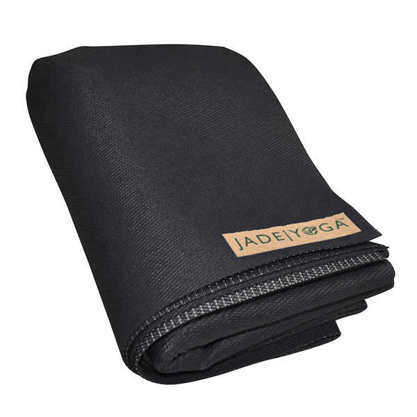 Jade Yoga Voyager Mat Black Mats & Non Slip Towels