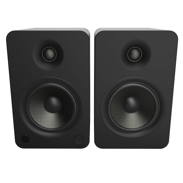 Kanto Yu6 200W Powered Bookshelf Speakers With Bluetooth And Phono Preamp - Pair, Matte Black