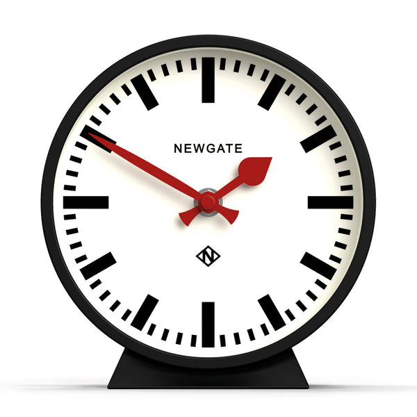 Newgate Railway Mantel Clock Cave Black Desk Clocks