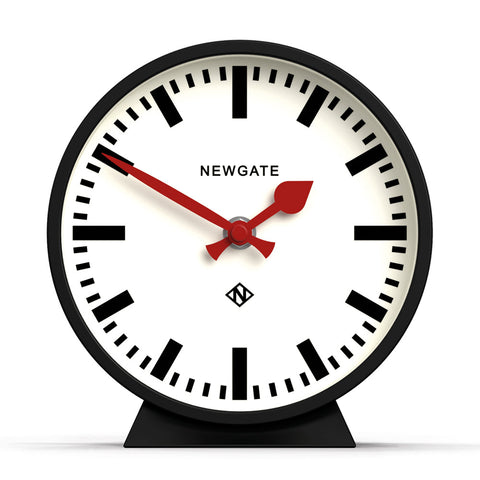 Newgate Railway Mantel Clock Cave Black Desk Clocks