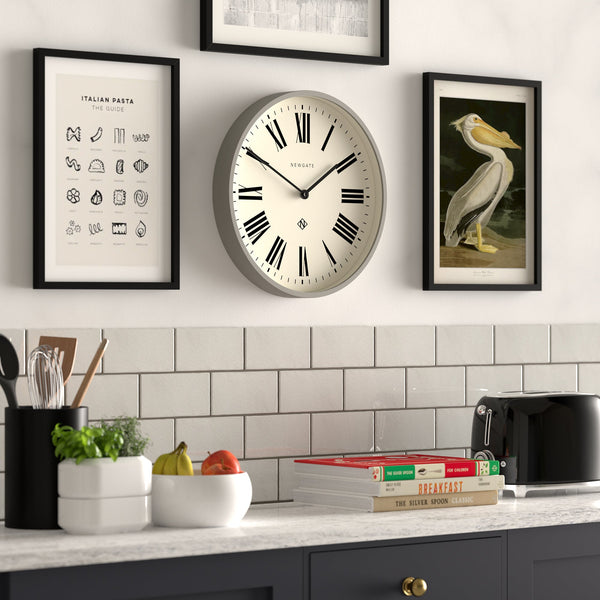 Newgate Number Three Italian Grey Wall Clocks