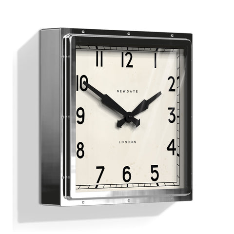 Newgate Quad Clock Chrome Wall Clocks