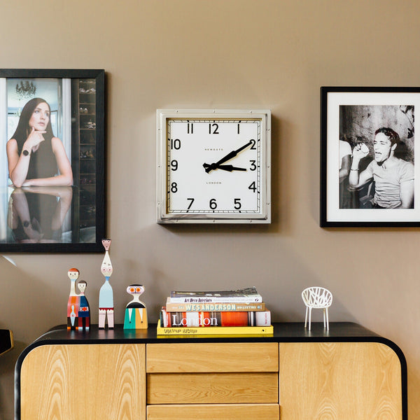 Newgate Quad Clock Chrome Wall Clocks