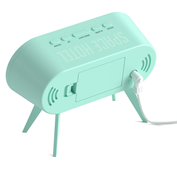 Newgate Space Hotel Cyborg Led Alarm Clock Alarm Clocks & Clock Radios