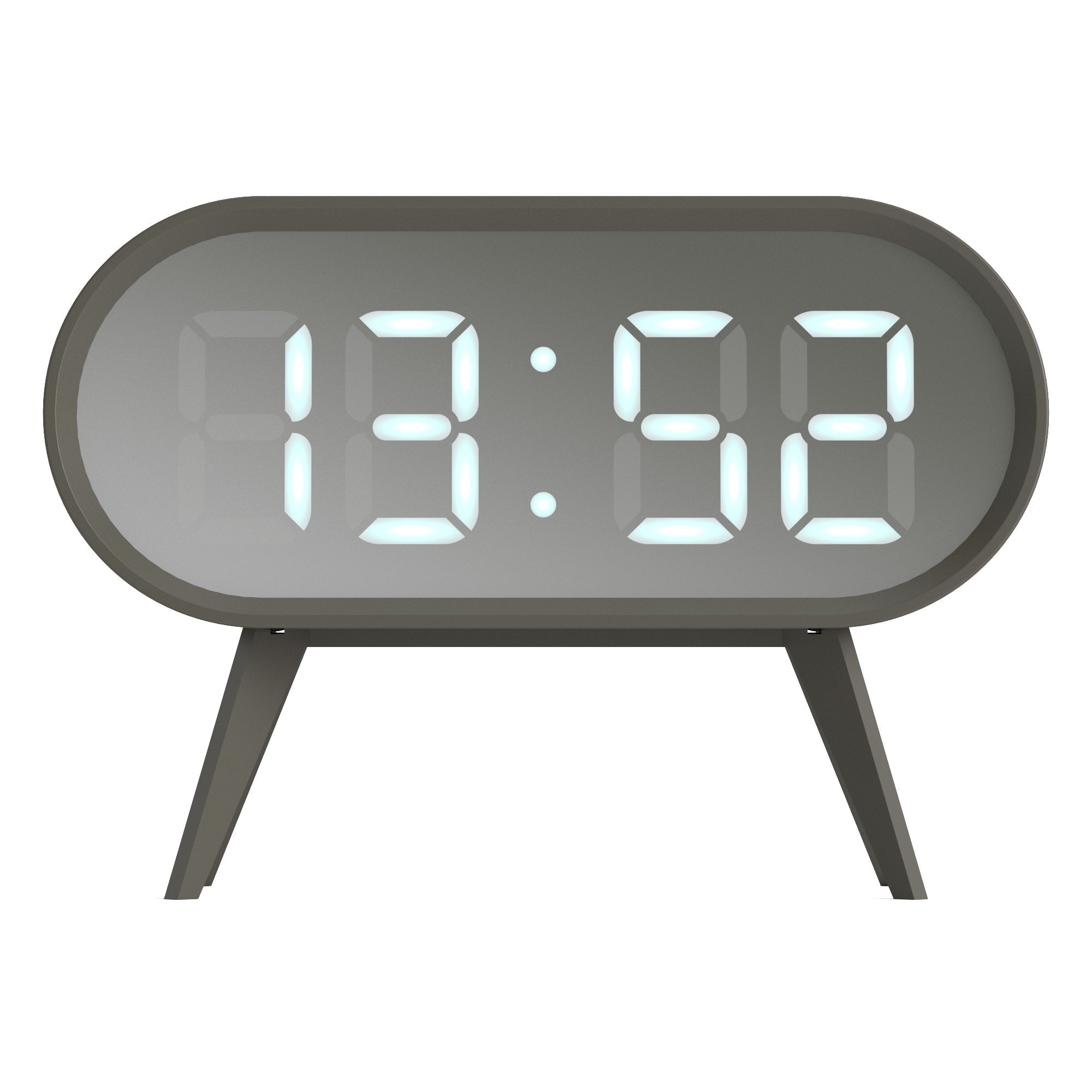 Grey Newgate Space Hotel Cyborg Led Alarm Clock Grey Alarm Clocks & Clock Radios