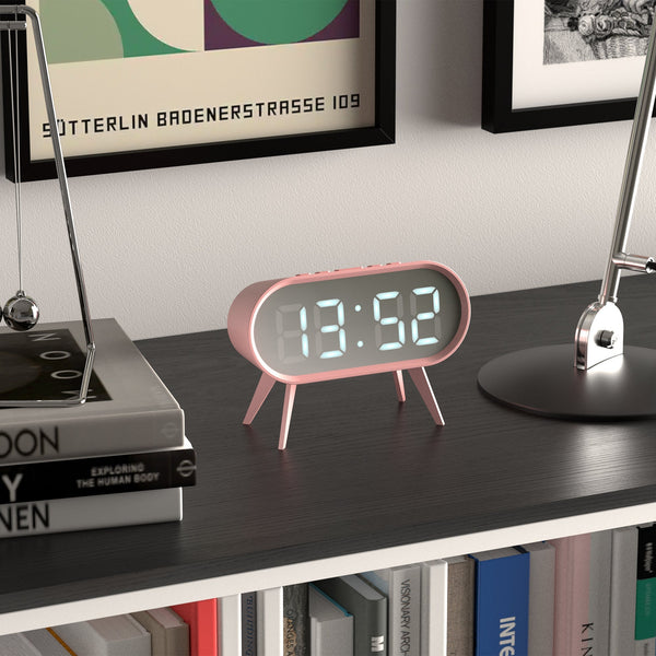 Pink Newgate Space Hotel Cyborg Led Alarm Clock Pink Alarm Clocks & Clock Radios