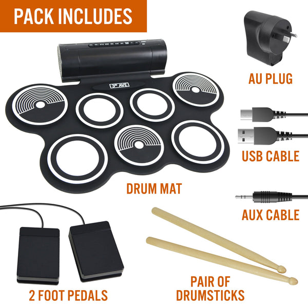 3Rd Avenue Roll Up Drum Kit Drum Kits