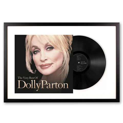 Framed Dolly Parton The Very Best Of Vinyl Album Art