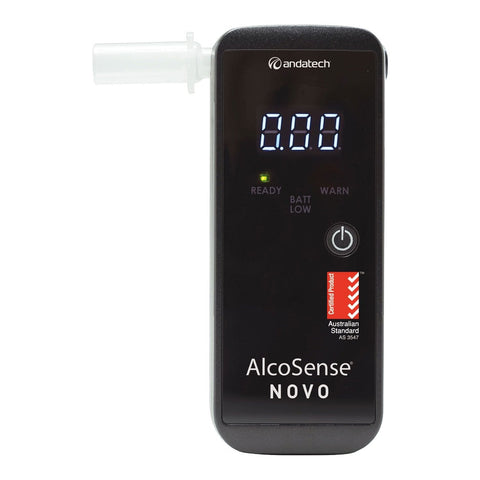 Andatech Alcosense Novo Personal Breathalyser As3547 Certified Electronic Breathalysers
