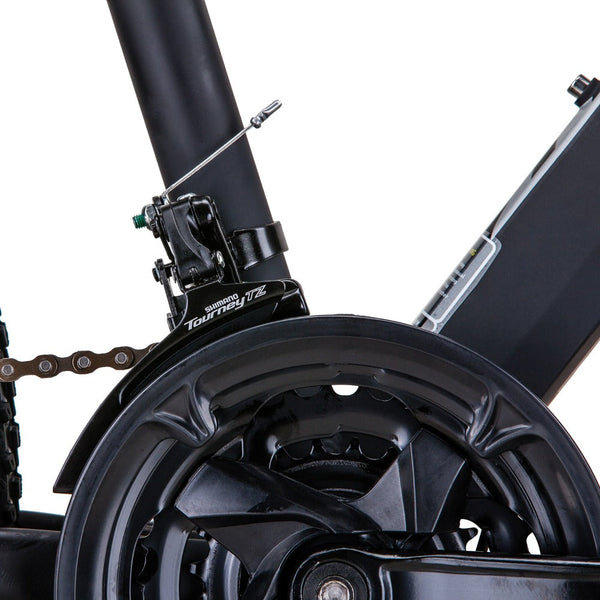 Trinx Mtb Mens Mountain Bike 26 Inch Shimano Gear 21 Speed [Colour: Matt Black White/Red] [Size Of Frame: Inches] Bicycles