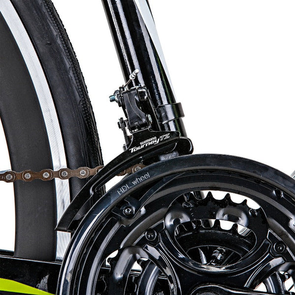 Trinx 700C Road Bike Tempo1.0 Shimano 21 Speed Racing Bicycle 53Cm Black/Green