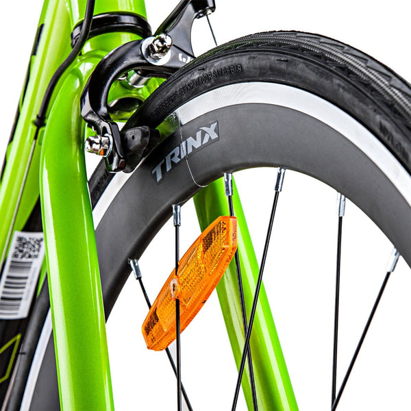 Trinx 700C Road Bike Tempo1.0 Shimano 21 Speed Racing Bicycle 56Cm Black/Green