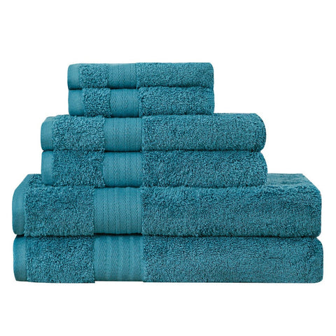 Linenland Luxury 6 Piece Soft And Absorbent Cotton Bath Towel Set Towels & Washcloths