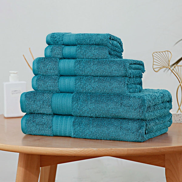Linenland Luxury 6 Piece Soft And Absorbent Cotton Bath Towel Set Towels & Washcloths