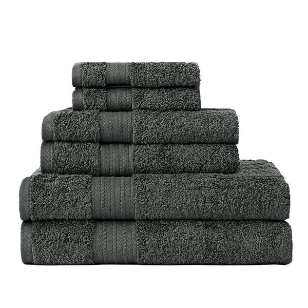 Linenland Luxury 6 Piece Soft And Absorbent Cotton Bath Towel Set Towels & Washcloths