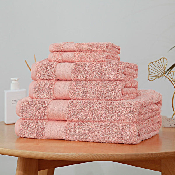 Linenland Luxury 6 Piece Soft And Absorbent Cotton Bath Towel Set Towels & Washcloths