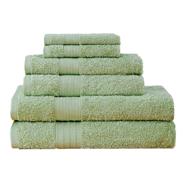 Linenland Luxury 6 Piece Soft And Absorbent Cotton Bath Towel Set Towels & Washcloths
