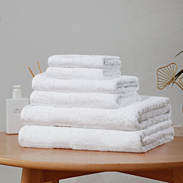Linenland Luxury 6 Piece Soft And Absorbent Cotton Bath Towel Set Towels & Washcloths