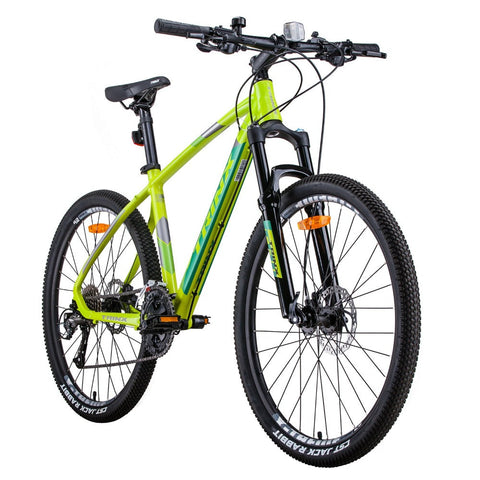 Trinx X1 Mtb Mountain Bike Shimano Altus M370 27 Speed 17 Inches Frame Yellow/Grey Green Bicycles