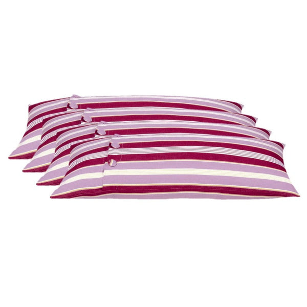 En Pack Of 4 Coste Fuchsia 35X70cm Multicoloured Striped Cushion Cover Cushion Covers