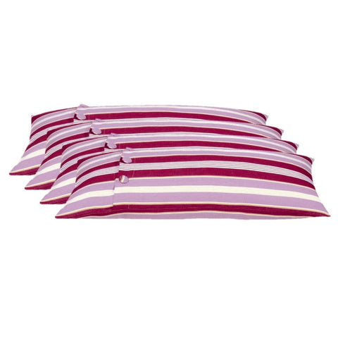 En Pack Of 4 Coste Fuchsia 35X70cm Multicoloured Striped Cushion Cover Cushion Covers