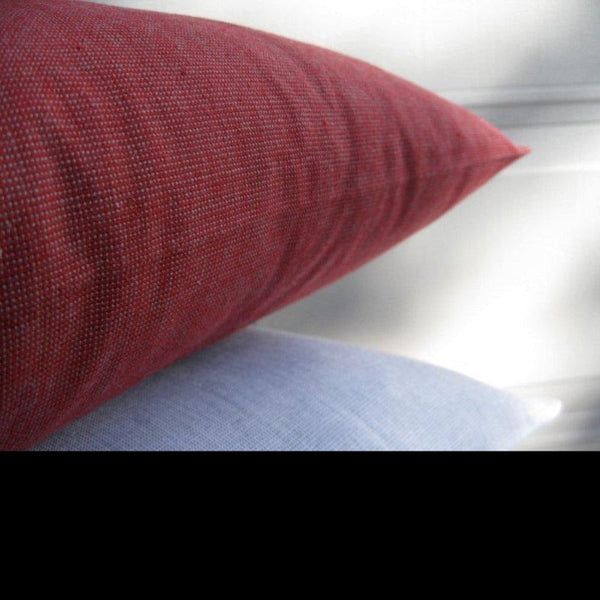 Cushion Covers En Pack Of 4 Elements Deep Red Solid Base Colour Square