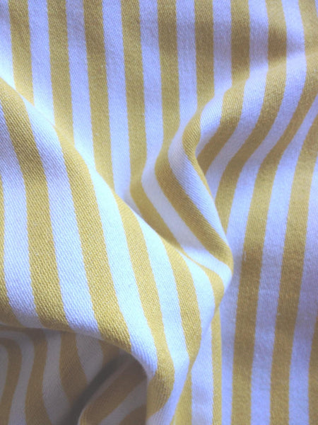 Pad Dandi Mustard Yellow & White Striped Cushion Cover 40X40cm Cushion Covers