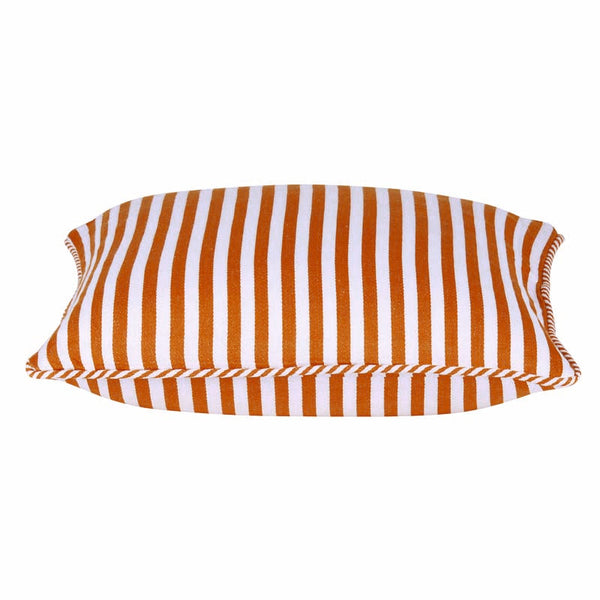 Cushion Covers En Pack Of 4 Dandi Orange & White Striped Nautical 40X40cm