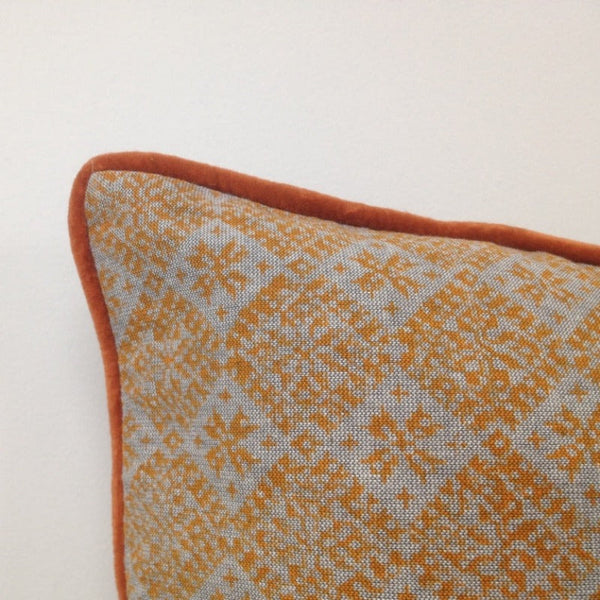 Cushion Covers En Pack Of 4 Azuk Orange & Grey 50Cm X