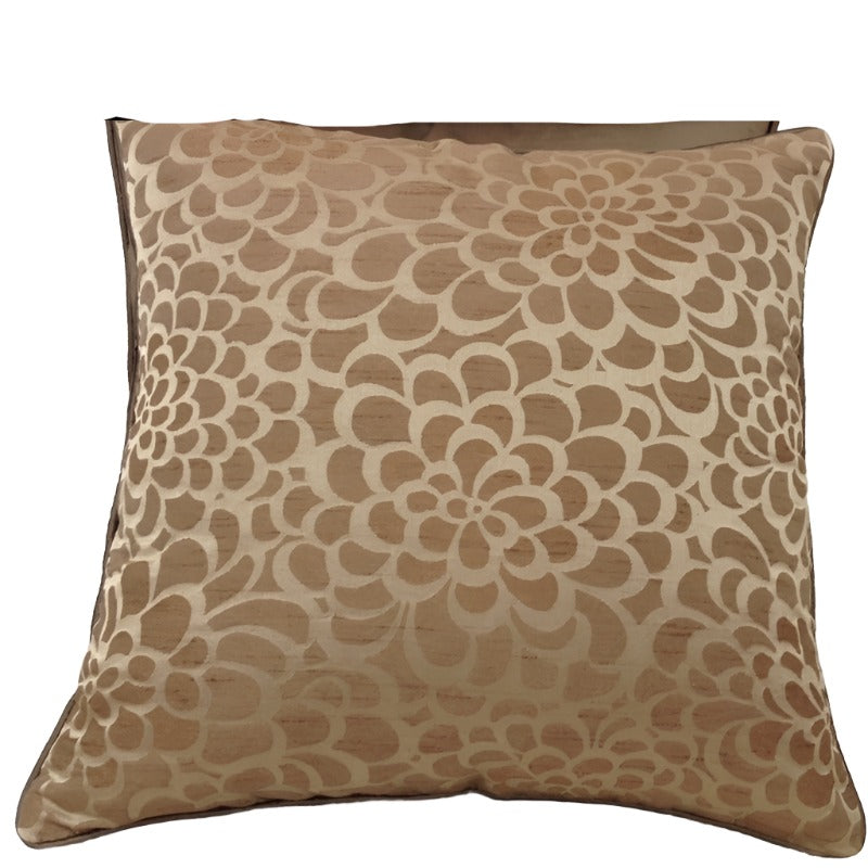 En Flower Beige Petal Design Cushion Cover Cushion Covers