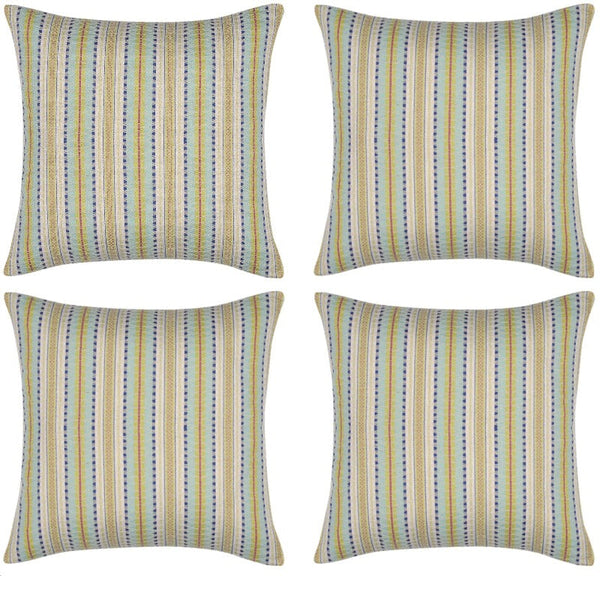 En Pack Of 4 Finn Yellow Multicoloured Retro Cushion Cover Cushion Covers