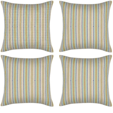 En Pack Of 4 Finn Yellow Multicoloured Retro Cushion Cover Cushion Covers