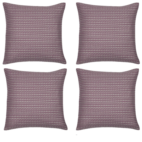 En Pack Of 4 Fern Rose Soft Pink & White Made In Europe Cushion Covers