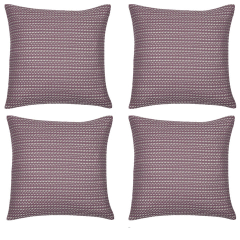 En Pack Of 4 Fern Rose Soft Pink & White Made In Europe Cushion Covers